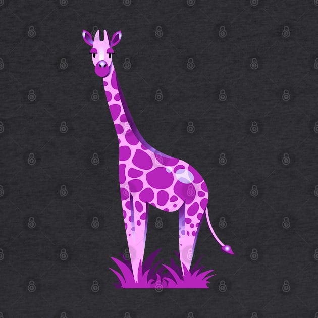 Purple giraffe by HopeBozzz